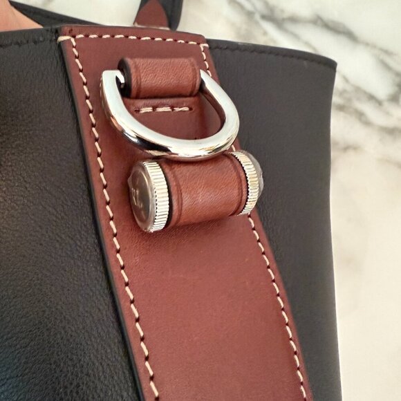 Ralph Lauren Men's Navy Blue Leather Darwin Tote, retail $2200 - Picture 15 of 15